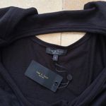 Rag and Bone Knit Long Sleeve Shirt Sweater Open Back Black Women’s Size Large NWT Photo 2