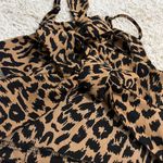 Missguided Leopard Print tie Back Mini Dress Size 0 Photo 2