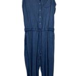 AG Adriano Goldschmied ADRIANO GOLDSCHMIED Frances Jumpsuit Denim Chambray Size Small Utility Photo 1