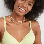 Aerie NWT SMOOTHEZ Full Coverage Lightly Lined Bra Women's Green Glow Size 34C Photo 0