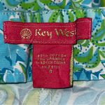 Key West Womens Size 8 Blue Green Starfish Shells Printed Embroidered Wrap Skort Photo 3