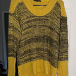 Lucca Couture  Yellow and Black Striped Sweater Photo 0