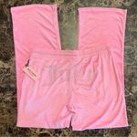 Juicy Couture 👑🩷 Pink Velvet Fleece Pants with Rhinestone Detail Y2K MEDIUM Photo 0