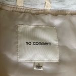 No Comment Cream Bomber Jacket with Quilted Design and High Collar Photo 6