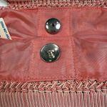 Faded Glory NWT Vintage Crochet Knit Pink Handbag Wooden Handle 12x10x2 Purse Boho Hippie Photo 2