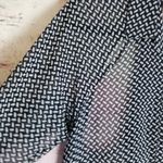 Romeo + Juliet Couture  WEAVE PATTERN LACE OPEN BACK SHOULDER SHEER HI LOW BLOUSE Photo 3