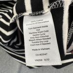 Talbots Stripe Short Sleeve Tee Shirt Dress Women's X-Large Black/White Tassel Photo 5