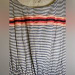 THML Anthropologie  blue striped Ophelia cotton dress size M NWOT Photo 2