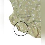 SO () Green Floral Cinch Babydoll Top: Size Medium Photo 2