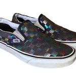 Vans  Iridescent Checkered Checkerboard Low Top Skater Sneaker Classic Slip On Photo 0