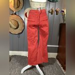 Free People Red Chloe Cropped Flare Jeans Size 29 Photo 2