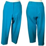 Worthington Trousers Slim Fit Ankle Mid Rise Pants Teal Blue Women’s Size 16W Photo 10
