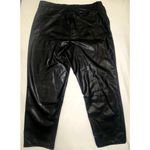 Abercrombie & Fitch NWT Womens AbercrombieThe Ankle Straight Ultra High Rise Vegan Leather Pant Photo 2