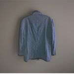 J.Crew  Vintage Men’s Blazer Size Large Wool Navy Blue Pinstriped Photo 1