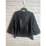 Susan Graver Women’s Faux Alligator Leather Zip Swing Chic Jacket Size Medium Photo 7