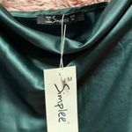 Simplee Apparel Simplee Green Satin Cowl Neck Top Photo 1