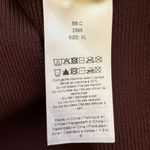 Ganni Rib Knit Asymmetrical Mini Dress Women's XL Burgundy Ruched Designer NWOT Photo 15