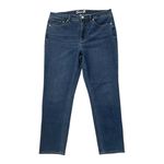 7 For All Mankind Slim Straight Jeans Stretch Denim Blue Women's Size 14 Photo 2