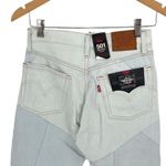 Jeans Levi's 501 Cropped Women's Cutout Jeans NWT 26x26 Blue Scatter Brai Photo 5