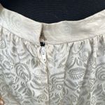 Late 80s Early 90s Cachet Cream Damask Lace Two Piece Suit Size 11/12 White Photo 8