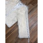 Xtraordinary  Ivory Faux Fur Cropped Jacket Women's Size M Open Front Coat Photo 5