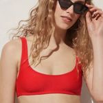 J.Crew ‎ Heritage Scoop Neck Bikini Top Women's XS Rustic Willow BX611 Swim NWT Photo 1