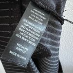 Betabrand Dress Pant Yoga Pants Vertical Stripe Black and Gray M Photo 7