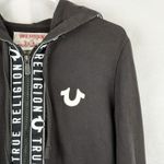 True Religion  Women's Cotton Blend Black/White Full Zip Track Jacket Large Photo 1