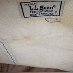 Vintage LL Bean Blue & White Canvas Boat & Tote Bag Photo 3