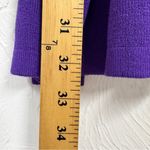 ZARA Purple Long Sleeve Peplum Sweater Dress Womens S Casual Modest Ribbed Knit Photo 2