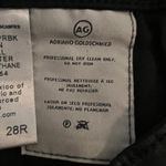 AG Adriano Goldschmied ADRIANO GOLDSCHMIED 28R The Farrah Skinny Ankle High Rise Coated Jeans Black Photo 5