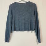 American Eagle Womens Soft and Sexy Collection Sweater V-neck Blue/Gray XS Photo 7