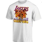 Fanatics Lakes Tee White Cotton Shirt Unisex NBA Champion 2020 basketball Sz XL Photo 9