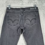 Levi's 524 Jeans Juniors 3 26" Washed Black Distress Skinny Everyday Basic Casual Photo 4