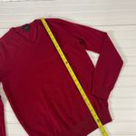 J.Crew Men’s Merino Wool Burgundy Slim Fit V-Neck Pullover Sweater Size S Photo 5