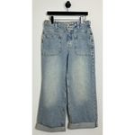 Free People We the Free Palmer Cuffed Baggy Jeans in Wash La La Land Size US 27 Photo 5