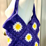 Crochet purple tote bag Photo 0