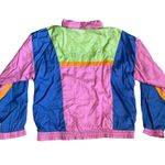 Vintage Shell Shock Colorful Windbreaker Pink Size XL Photo 1