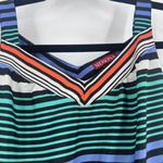 Merona Women's Striped High Low Hem Sleeveless Sundress Green Orange Size XS Photo 9