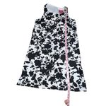 GINGY’S SUMMER SKORT DRESS BLACK AND WHITE FLORAL WOMEN SIZE MEDIUM RACERBACK Photo 5