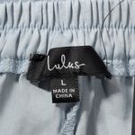 Lulus  Light Blue Elastic Waist Polyester‎ Shorts Women's Size Large Photo 4