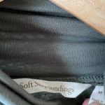 Soft Surroundings  great shape beautiful olive green ruched sides turtleneck Photo 3