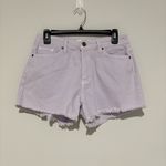 KanCan High Rise Raw Hem Denim Shorts Lilac Lavender Purple‎ size medium Purple Photo 2