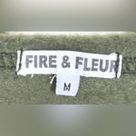 Fire + Fleur Olive Green Graphic Hoodie – Women’s Medium – NWOT Photo 6