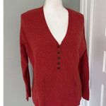 Madewell Asherton Waffle Henley Sweater Red Size Medium Photo 0