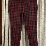 Casablanca By Marrakech Clothing Co. Red Plaid Leggings Photo 6