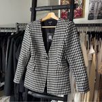 EXPRESS  Black and White Houndstooth Blazer Photo 2