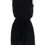 White House | Black Market  Black Sleeveless Studded Skirt Casual Dress Size XS Photo 2