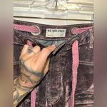 We The Free NWOT FREE PEOPLE Moxie Flocked Barrel Jeans - Pink Super RARE !!!! Photo 7