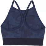 Splendid NWT  Studio Blue Camo Print High Neck Racerback Sports Bra Photo 5